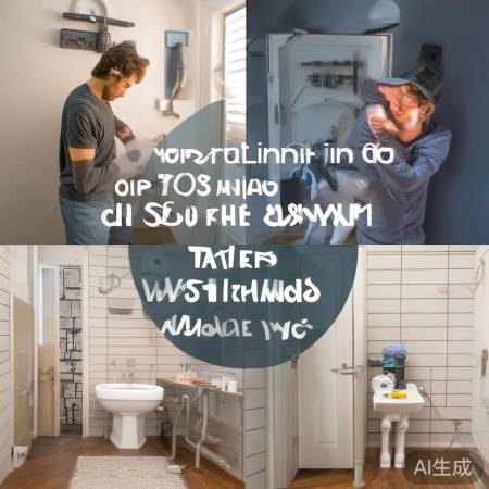 家居改造新招：厕所水管变洗衣机