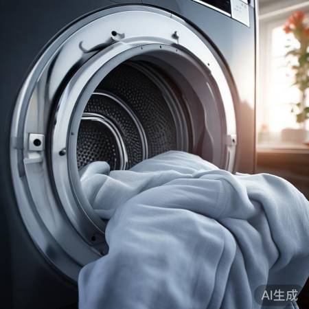 洗衣机洗净后，开盖通风防霉。