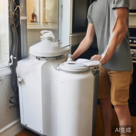 关电源清垢，安全重启热水器。