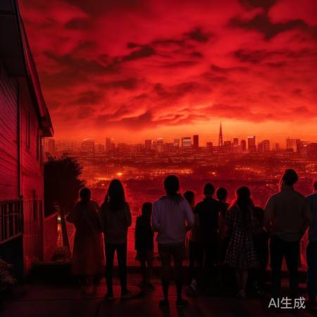 “地球奇观：空气燃烧红”