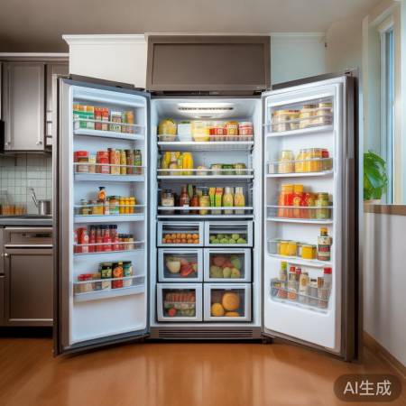 冰箱摆放，整洁高效