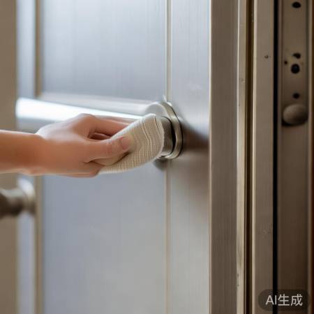 防盗门保养，防锈擦软布