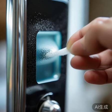 指纹锁失灵，清洁或重录指纹