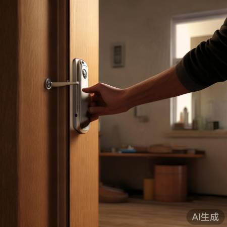 龙子湖指纹锁安装教程