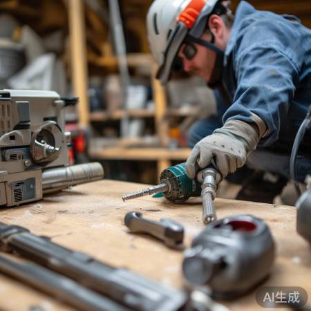 “准备安装工具：电钻、扳手、切