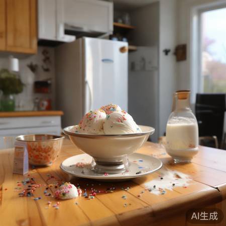 夏日清凉，简单冰淇淋