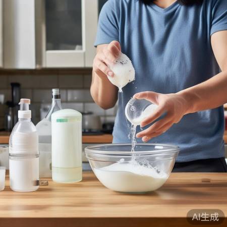 牛奶白醋清洁消毒效果佳