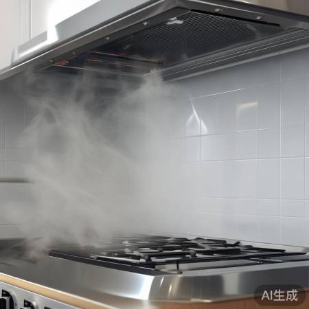 油烟机集烟腔：油烟临时停车场