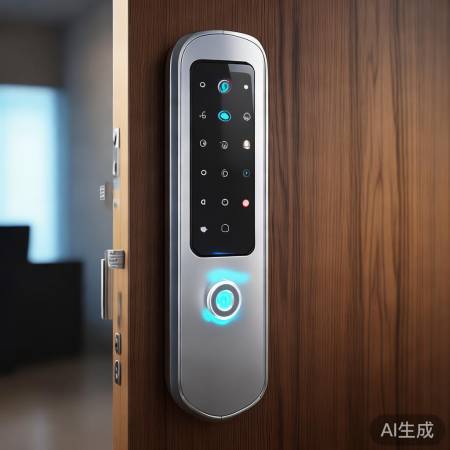 新型智能锁，一键指纹开锁