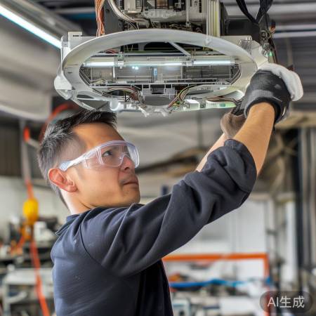 拆旧LED灯