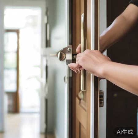 轻松开启防盗门技巧