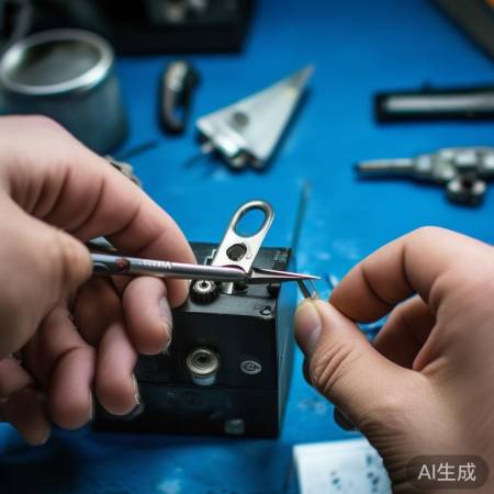 准备螺丝刀、剪刀和指纹头
