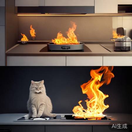 集成灶像猫咪炒菜慢