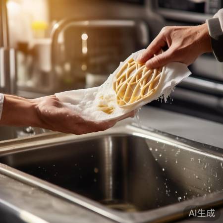 轻柔刷洗过滤网