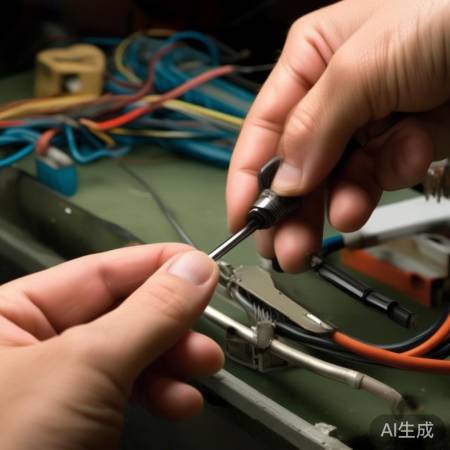 巧用螺丝刀取电源线