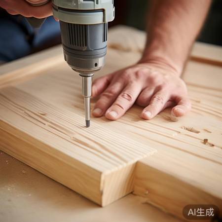 精准打孔，确保门安装稳固