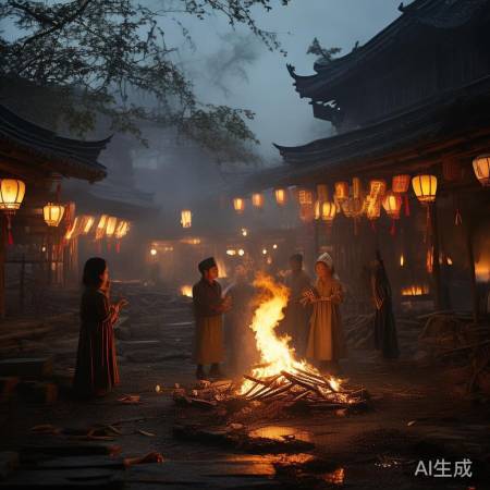 中元节:鬼节祭先人
