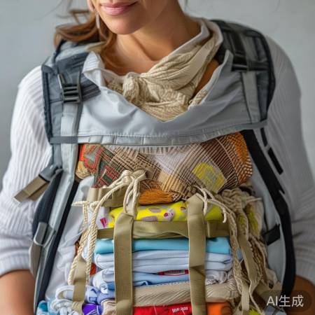 母亲细心整理行李