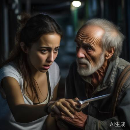 女子放弃刺老人,道德法律反思