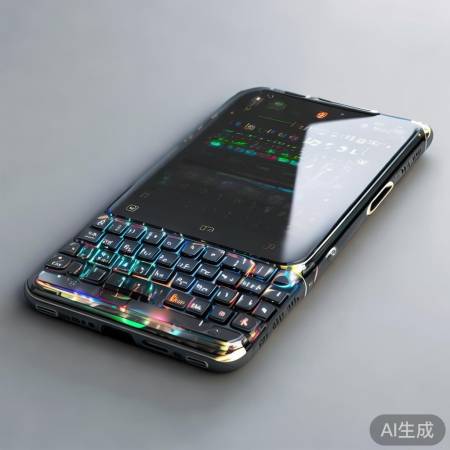 复古全键盘手机,现代科技融合