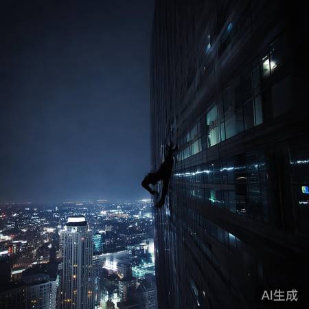 高楼惊现攀爬大盗