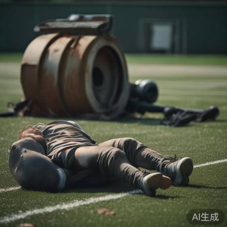 足球悲剧,球员双腿被压