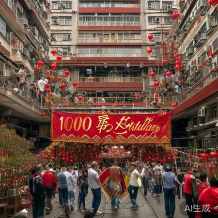 楼上百岁宴遇楼下婚宴,两家闹腾