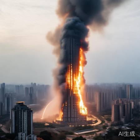 河南大楼火情，幸无伤亡