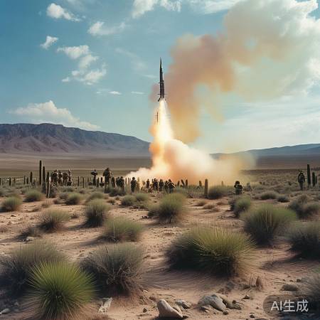 日本沙漠试射导弹，军事投入显著
